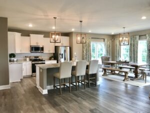 Willow by Boyd Homes kitchen and sunroom