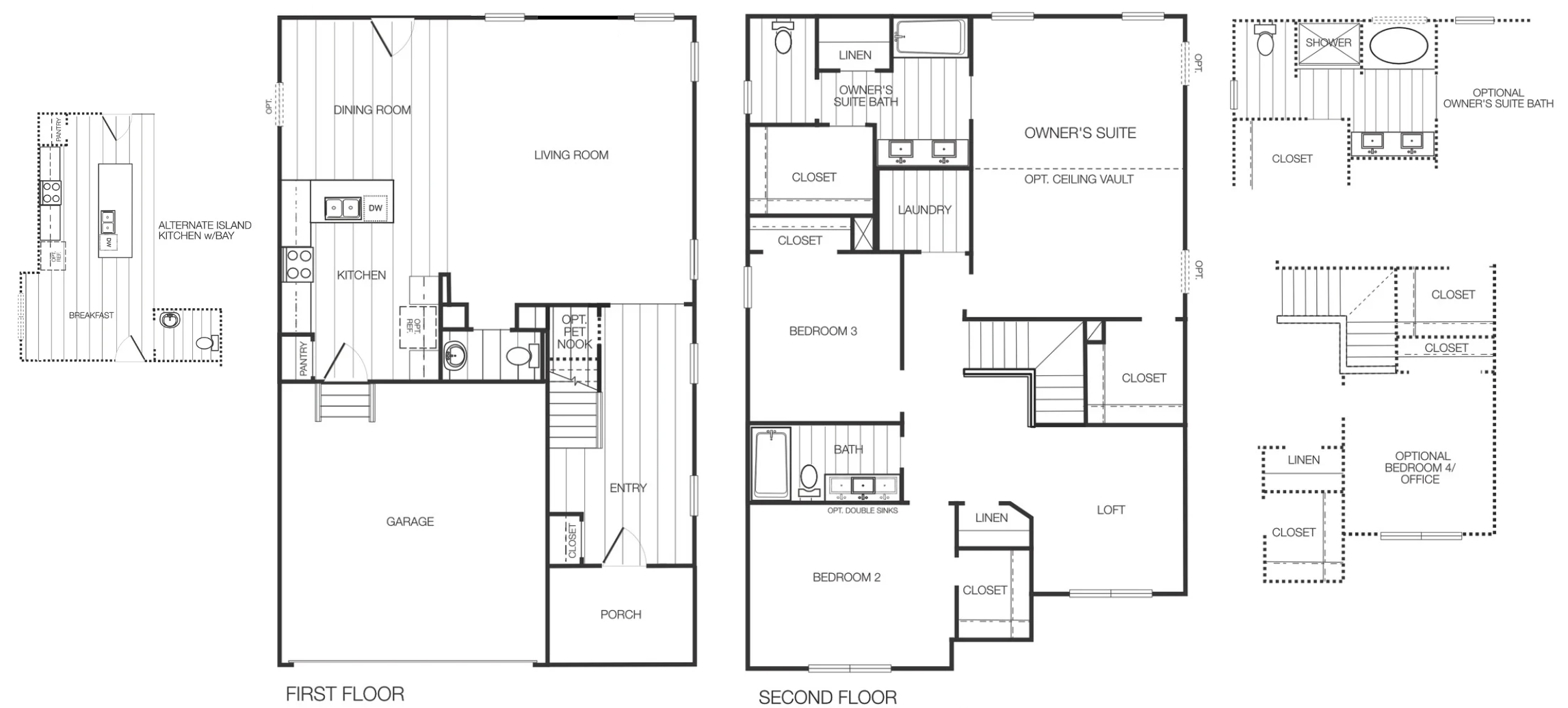 Floor plan for the Aspen lot 68 section 6 for sale in Castleton by Boyd Homes.